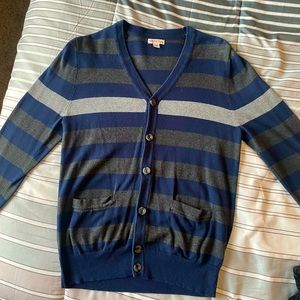 Mens Stripe Cardigan